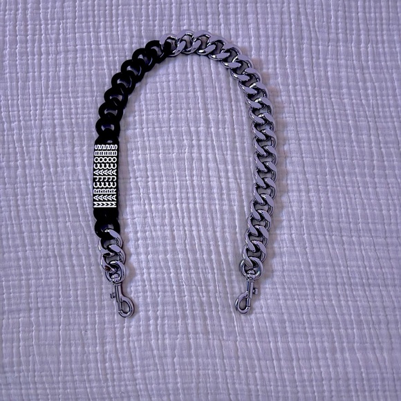 Marc Jacobs Barcode Shoulder Chain Strap (Black and Silver) - Picture 2 of 2